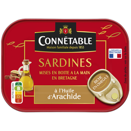 CONNETABLE Sardines à l'huile d'arachide 135g