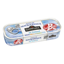 CONNETABLE Filets de maquereaux Label Rouge au naturel MSC 106g
