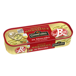 CONNETABLE Filets de maquereaux Label Rouge au Muscadet et aux aromates 176g