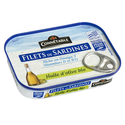 CONNETABLE Filetes de sardinha em azeite virgem extra 90 g