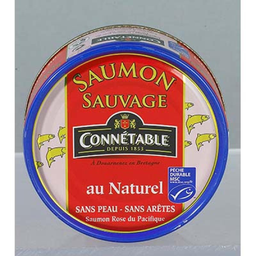 CONNETABLE Salmão selvagem do Pacífico ao natural sem pele sem espinhas 112 g