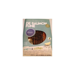 ARMORIC Émincé de saumon fumé à l'aneth et citron 100 g