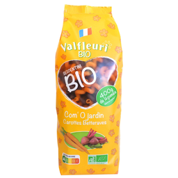 VALFLEURI Pâtes Bio serpentini carotte betterave 250 g