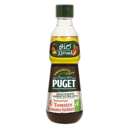 PUGET Vinaigrette légère bio vinaigre balsamique et tomates séchées 33cl
