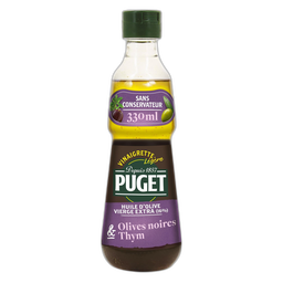 PUGET Vinaigrette olives noires et thym 33cl