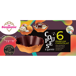 LA BASQUAISE Copas para rellenar sabor chocolate 105 g