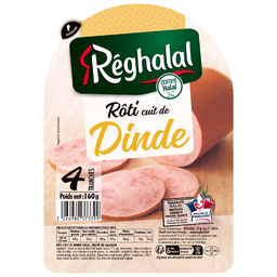 REGHALAL Rôti de dinde cuit halal