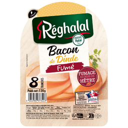 REGHALAL Bacon fumé de dinde Halal