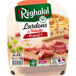 REGHALAL Lardons de Volaille Fumés Halal