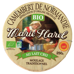 MARIE HAREL Camembert AOP BIO au lait cru 250 g