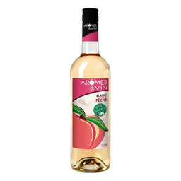 AROMES & VIN Boisson à base de vin blanc et arômes pêche blanc 75cl