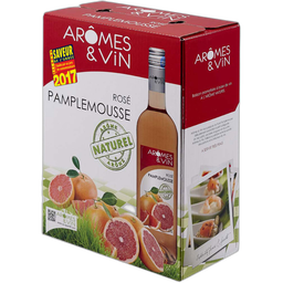 AROMES & VIN Boisson à base de vin et d'arômes pamplemousse rosé BIB / CUBI 3l