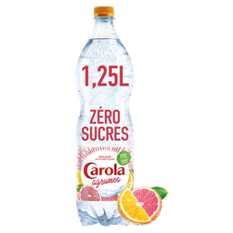 CAROLA Água com gás aromatizada toranja/laranja sanguínea 1.25 L