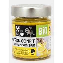 LE COQ NOIR Fonds de sauce bio citron confit gingembre 130 g