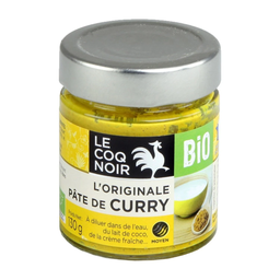 LE COQ NOIR L'originale pâte de curry à diluer bio 130 g