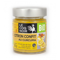 LE COQ NOIR Purée de citron bio confit au curcuma 130 g
