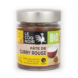 LE COQ NOIR Pate de curry rouge bio 130 g