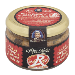 MERE LALIE Pâté de campagne au piment d'Espelette Label Rouge MERE LALIE
