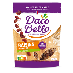 DACO BELLO Passas sultanas 2 cuvetes de 125 g