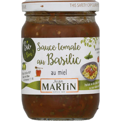JEAN MARTIN Sauce tomate au basilic au miel Bio 240 g