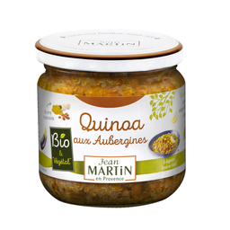 JEAN MARTIN Quinoa aux aubergines curry & raisins bio 345 g