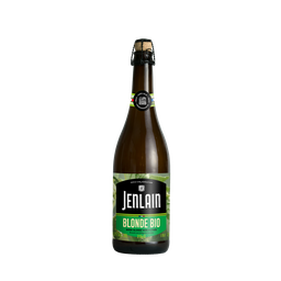 JENLAIN Bière blonde bio non filtrée 6.2% 75cl