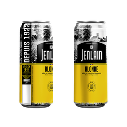 JENLAIN Bière blonde 6,8°, boite de 50cl