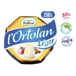 L'ORTOLAN Fromage Léger Riche en Calcium 10% Mat.Gr. FROMAGERIE MILLERET 250 g