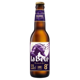 LA BÊTE Bière Blonde 8% LA BETE
