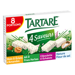 TARTARE Fromage à tartiner Coffret 4 saveurs
