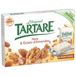 TARTARE Fromage frais à tartiner aux noix et éclats d'amandes 8 parts 8x16g