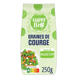 HAPPY BIO Graines de courge BIO 250 g