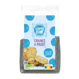 HAPPY BIO Graines de pavot 250 g