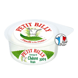 PETIT BILLY Queso de leche de cabra pasteurizada moldeado a mano 200 g