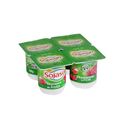 SOJASUN Framb Litchi 4x100 g