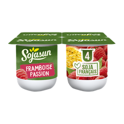 SOJASUN Dessert végétal soja framboise passion