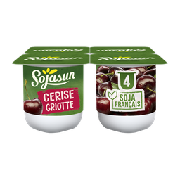 SOJASUN Dessert végétal soja cerise