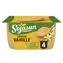 SOJASUN Sobremesa vegetal Baunilha 4 x 100 g