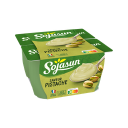 SOJASUN Sobremesa de soja sabor pistache 4 x 100 g