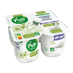 VRAI Yogur natural batido Bio 4 x 100 g