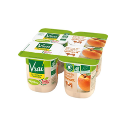 VRAI Yogur Batido Albaricoque 4 x 100 g