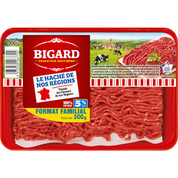 BIGARD Haché vrac 5% MG 500 g