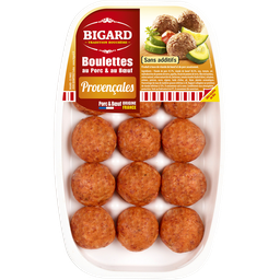 BIGARD Boulettes de porc et boeuf à la provençale 375g
