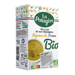 LA POTAGERE Soupe moulinée bio légumes de nos campagnes 4 personnes 1l