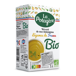 LA POTAGERE Soupe veloutée bio légumes de nos campagnes 4 personnes 1l