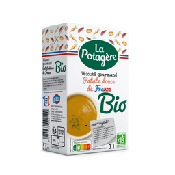 LA POTAGERE Soupe veloutée gourmand de patate douce de france Bio 1