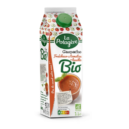 LA POTAGERE Gaspacho fraîcheur de tomates et basilic bio 1 L