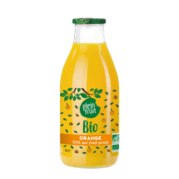 PLEIN FRUIT Jus d'orange bio 100% pur jus pressé 1l