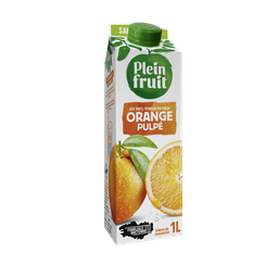 PLEIN FRUIT Jus à base de concentré de orange avec pulpe 1l