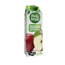 PLEIN FRUIT Jus de pomme de France abc Plein Fruit, bouteille de 1l